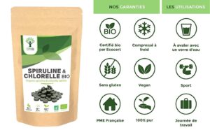 150 Spiruline & chlorelle bio Naturelle – Image 5