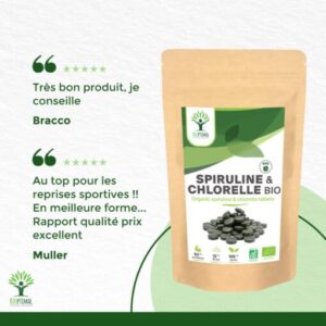 150 Spiruline & chlorelle bio Naturelle – Image 4