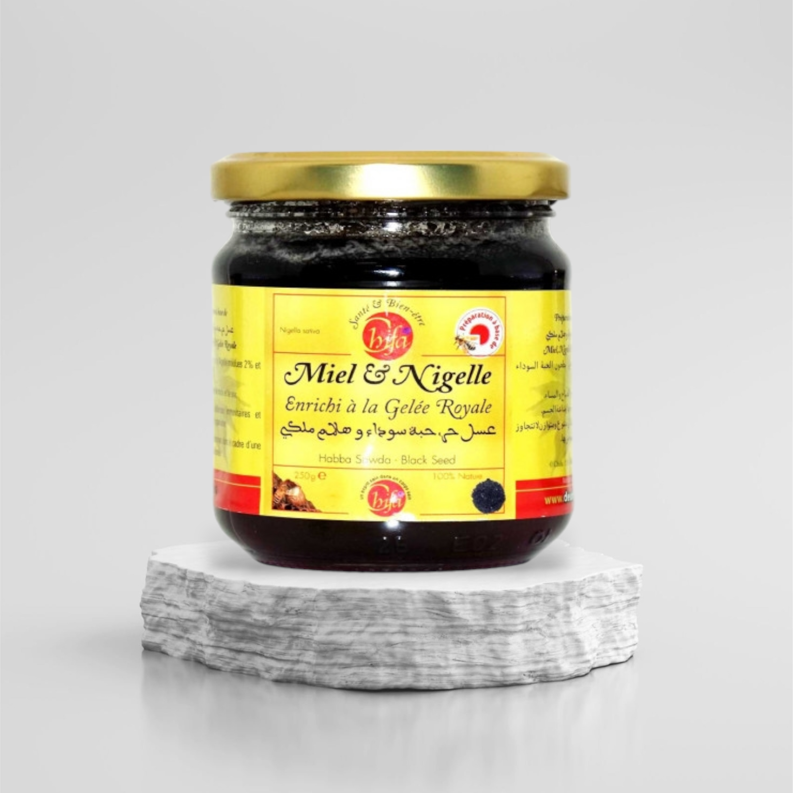 1000088666.png Miel et Nigelle, Gelée Royale - 250g - Chifa – Image 1