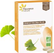 Fleurance Nature Ginkgo Biloba PLUS en Comprimés Bio, 30 comprimés
Aide à la concentration au quotidien – Image 2