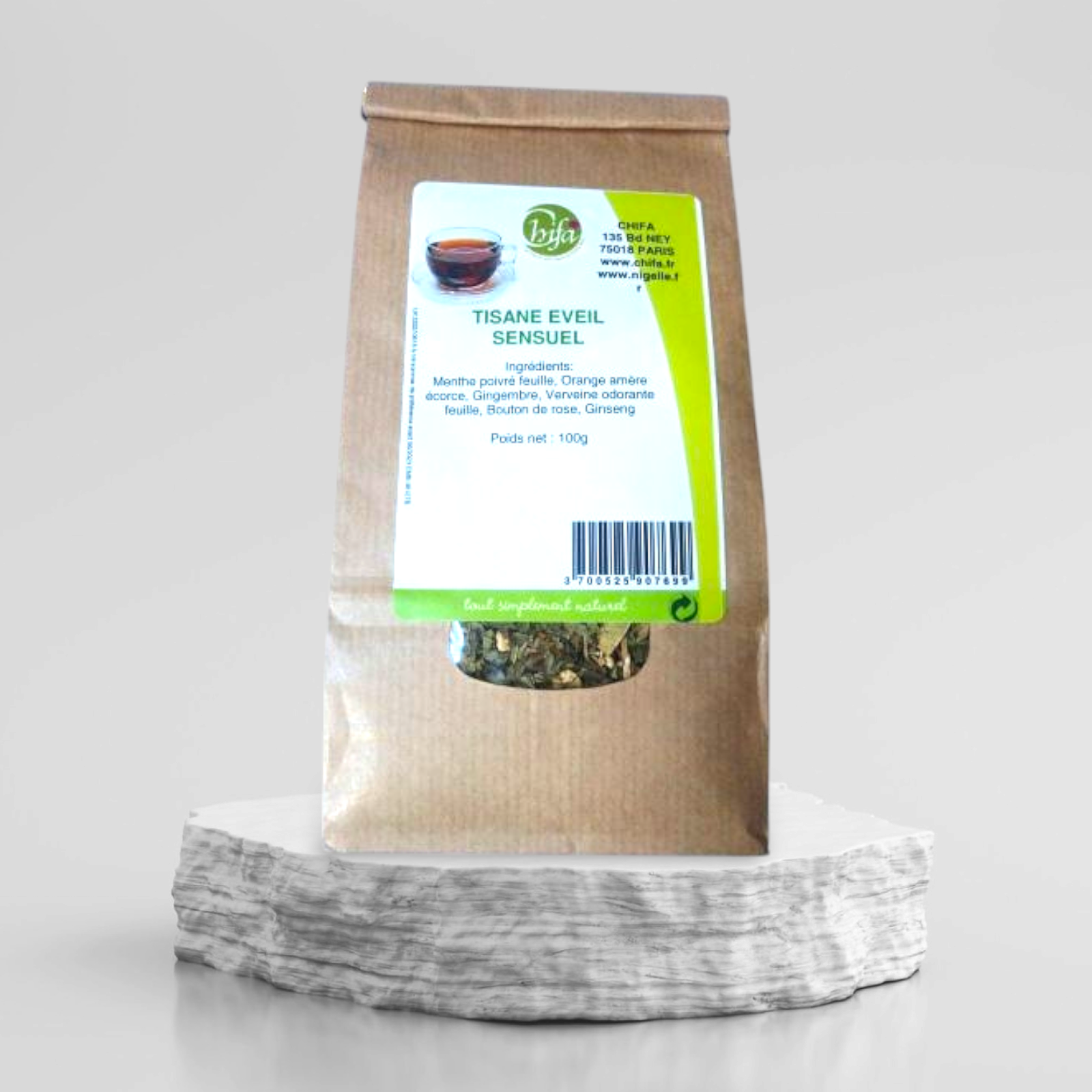 2025/01/89910.png Tisane Eveil Sensuel 100g - 100% naturelle - Chifa – Image 1