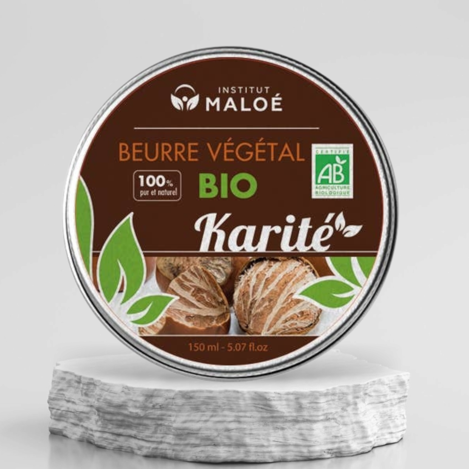 2025/01/90557.png Beurre végétal de Karité bio - 150 mL – Image 1