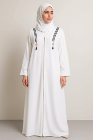 Abaya Dubaï zippée – Abaya moderne chic pour femme musulmane – Image 2