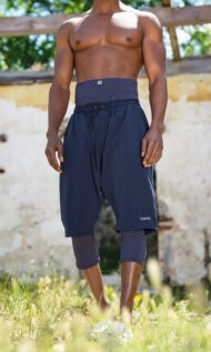 Sarouel Swimshort Vert Amande et BLeu Marine – Qaba’il S24 | Confort & Élégance Halal – Image 4