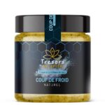 Miel Coup de Froid naturel – Trésors du Golfe | Miel français enrichi en thym, eucalyptus et acérola bio